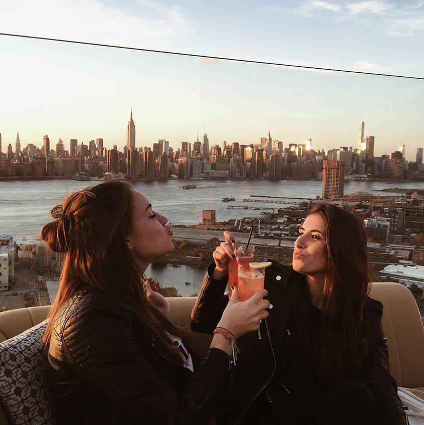 New York entre copines The William Vale rooftop
